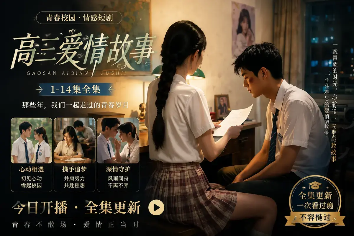 《AI短剧：B中爱情故事》全集免费看-HD未删减版-夸克网盘秒存-天空影院极速在线播放《B中爱情故事》AI短剧重塑青春剧